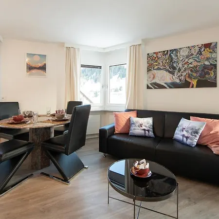 Agrimonia - Moebilierte Ferienwohnung Mit Balkon Davos Extérieur photo